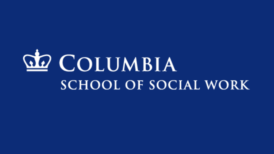 White version of CSSW logo against Columbia Blue background