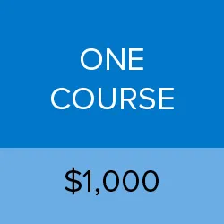 One course: $1,000