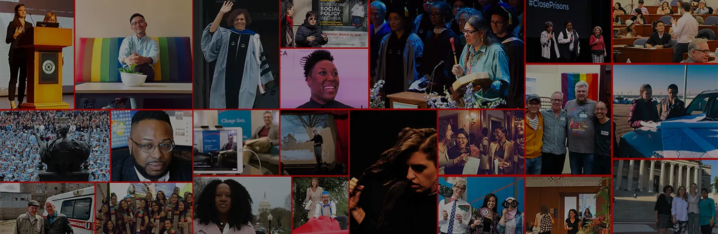 A collage of professors from the Columbia University School of Social Work