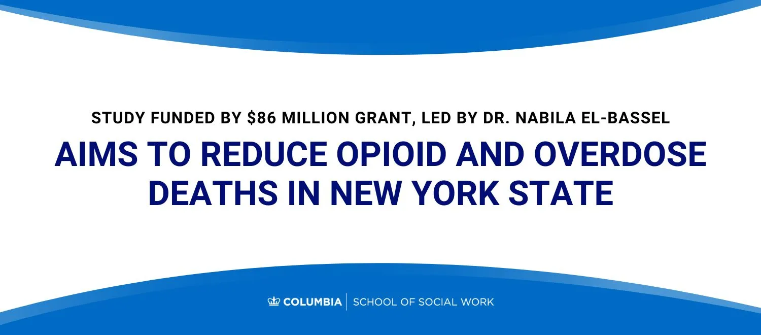 White background with text overlay speling out Study Funded by $86 million grant, led by Dr. Nabila El Bssel