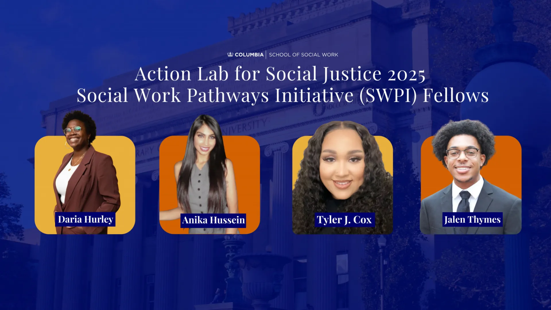 Action Lab for Social Justice 2025 Social Work Pathways Initiative Fellows