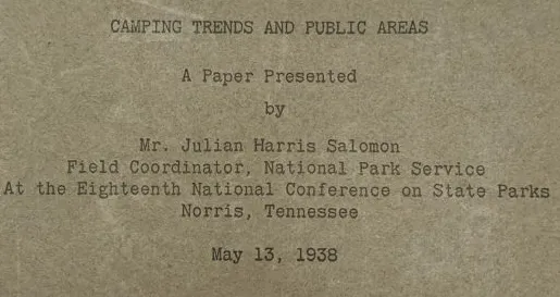 Cover page of a paper preseted by Dr. julian Harris Salomon
