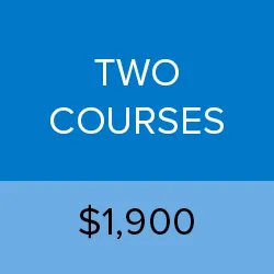 Two courses: $1,900