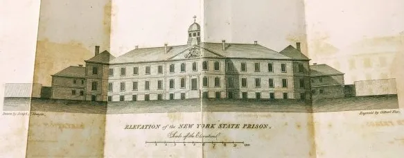 Illustration from Report on the Penitentiary System of the United States (1822)